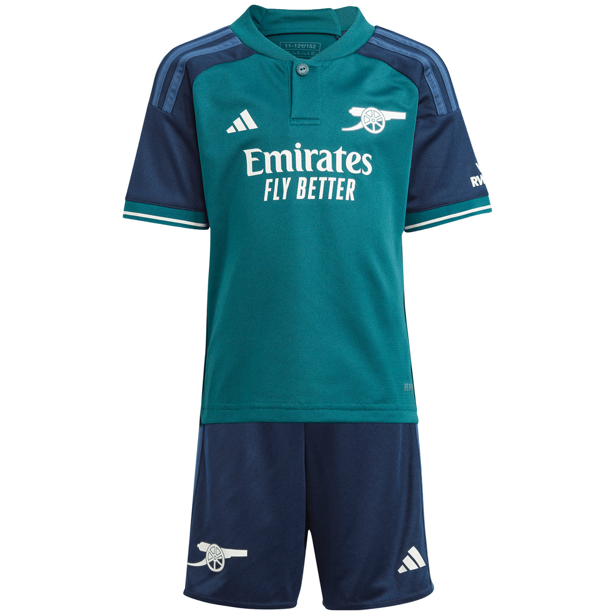 Arsenal adidas Third Minikit 2023-24 with White 4 printing - Kit Captain