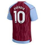 Aston Villa Castore Home Shirt 2023-24 with Buendia 10 printing - Kit Captain