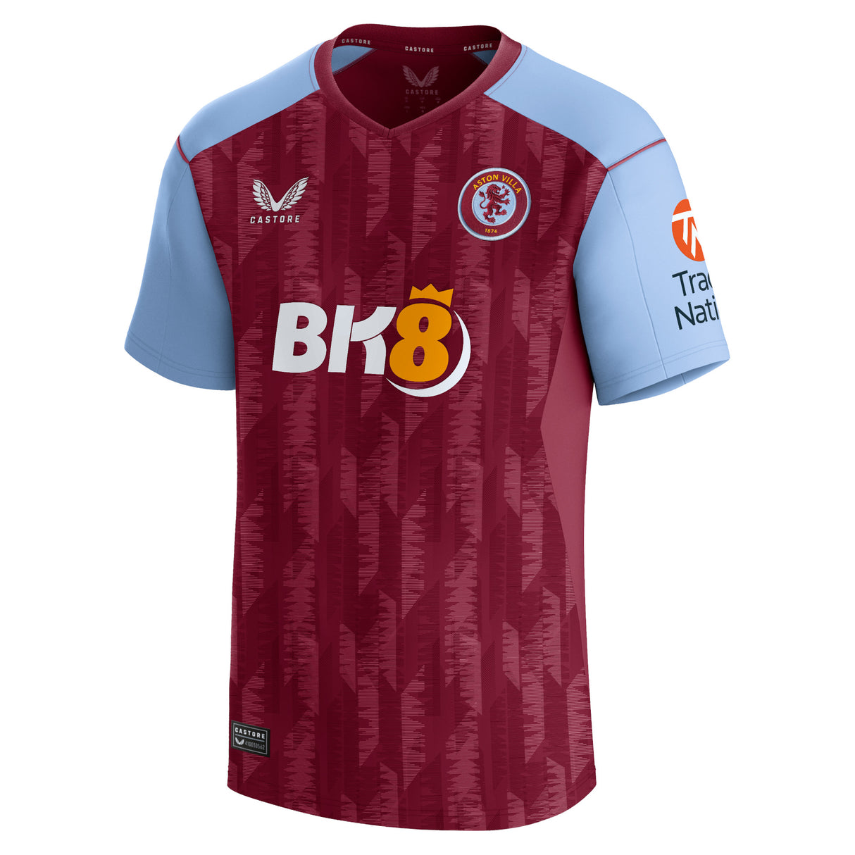 Aston Villa Castore Home Shirt 2023-24 with Alex Moreno 15 printing - Kit Captain