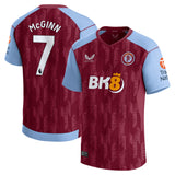 Aston Villa Castore Home Shirt 2023-24 with McGinn 7 printing - Kit Captain