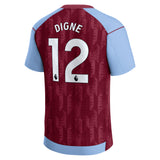 Aston Villa Castore Home Shirt 2023-24 - Kids with Digne 12 printing - Kit Captain