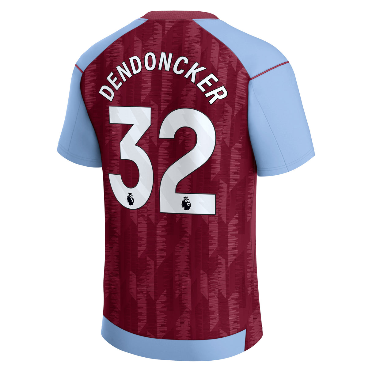 Aston Villa Castore Home Shirt 2023-24 - Kids with Dendoncker 32 printing - Kit Captain