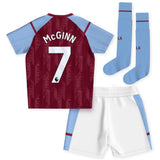 Aston Villa Castore Home Infant Kit 2023-24 with McGinn 7 printing - Kit Captain