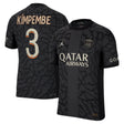 PSG x Jordan Third Dri-FIT ADV Match Shirt 2023-24 with Kimpembe 3 printing - Kit Captain