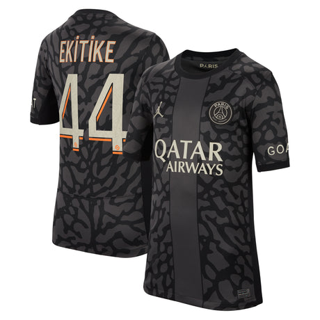 PSG x Jordan Third Stadium Shirt 2023-24 - Kids with Ekitike 44 printing - Kit Captain