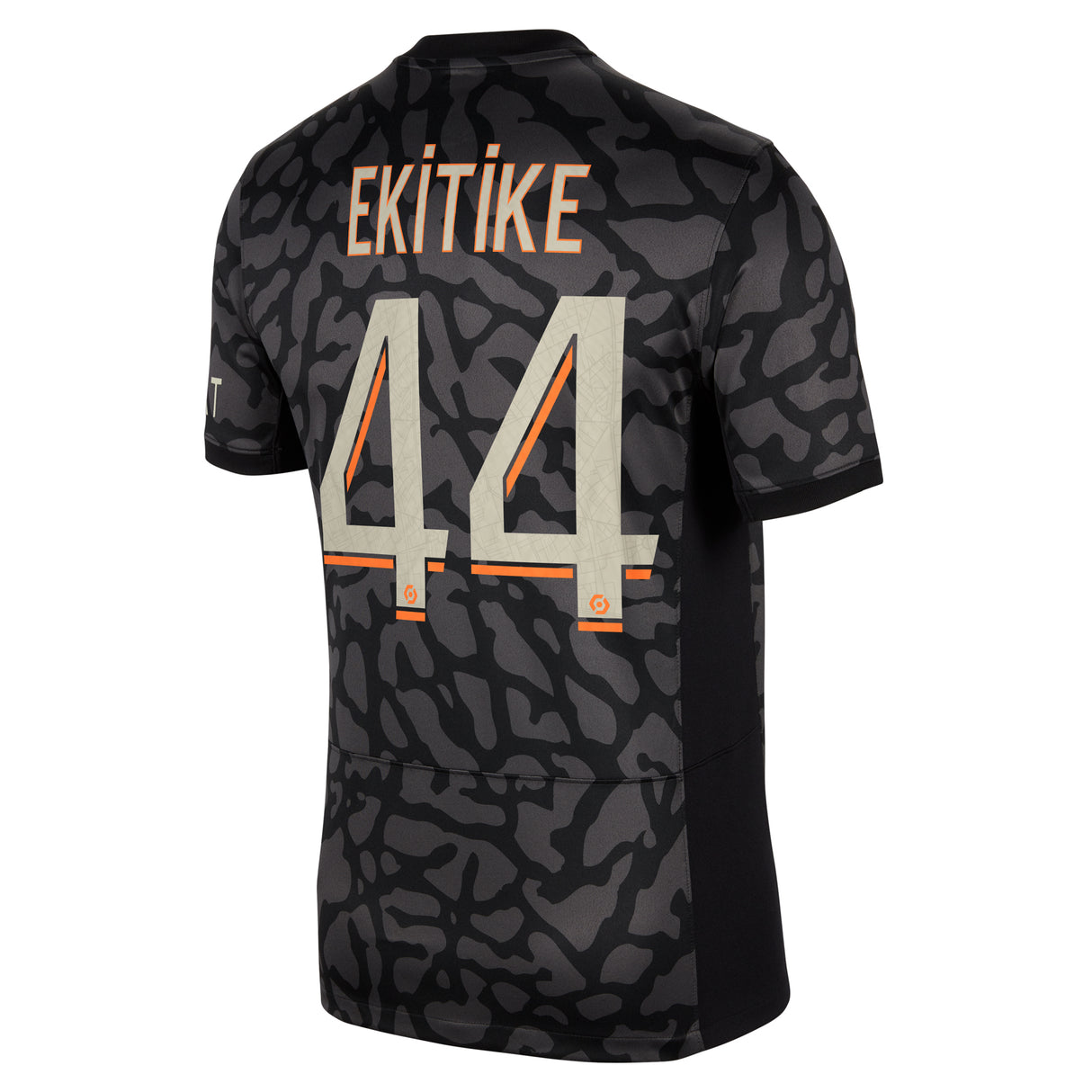 PSG x Jordan Third Stadium Shirt 2023-24 with Ekitike 44 printing - Kit Captain