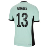 Chelsea Third Vapor Match Shirt 2023-24 with Svitková 13 printing - Kit Captain