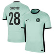 Chelsea Third Stadium Shirt 2023-24 with Čanković 28 printing - Kit Captain