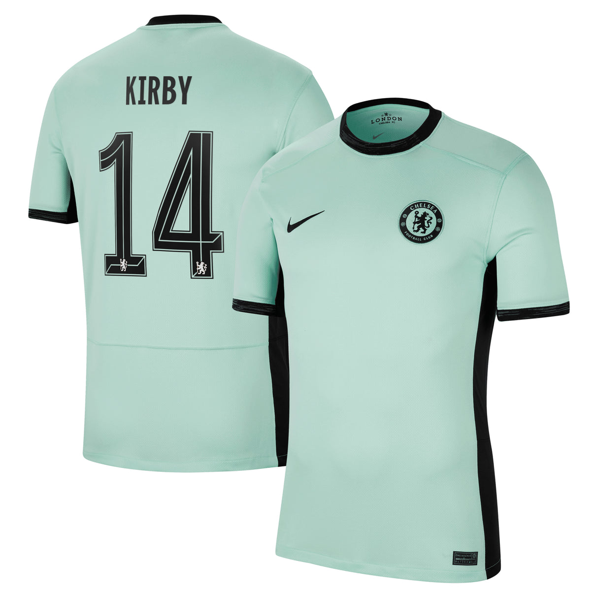 Chelsea Third Stadium Shirt 2023-24 with Kirby 14 printing - Kit Captain