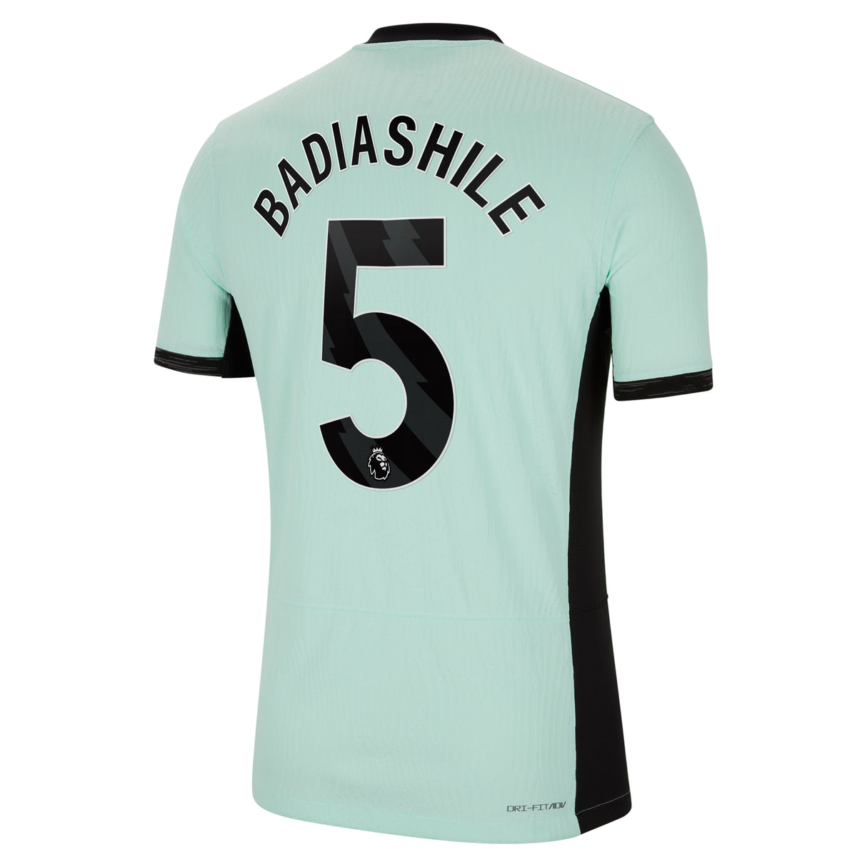 Chelsea Third Vapor Match Shirt 2023-24 with Badiashile 5 printing - Kit Captain