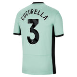 Chelsea Third Stadium Shirt 2023-24 with Cucurella 3 printing - Kit Captain