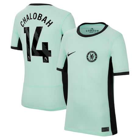 Chelsea Third Stadium Shirt 2023-24 - Kids with Chalobah 14 printing - Kit Captain