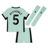 Chelsea Third Stadium Kit 2023-24 - Little Kids with Badiashile 5 printing - Kit Captain