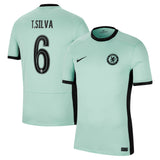 Chelsea Cup Third Stadium Shirt 2023-24 with T. Silva 6 printing - Kit Captain