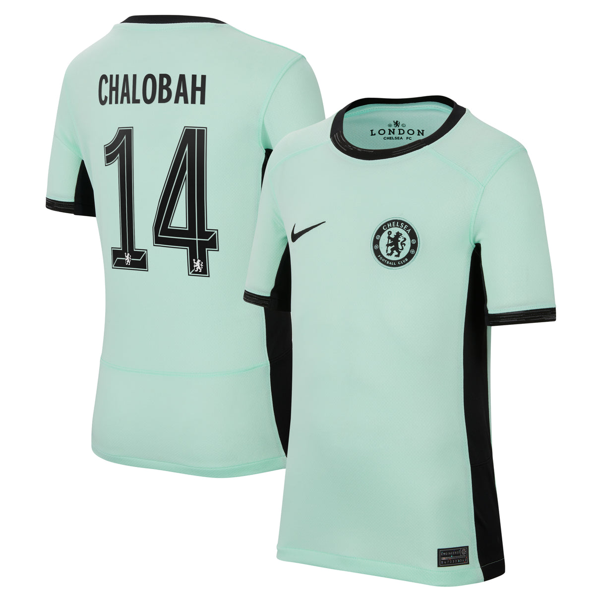 Chelsea Cup Third Stadium Shirt 2023-24 - Kids with Chalobah 14 printing - Kit Captain