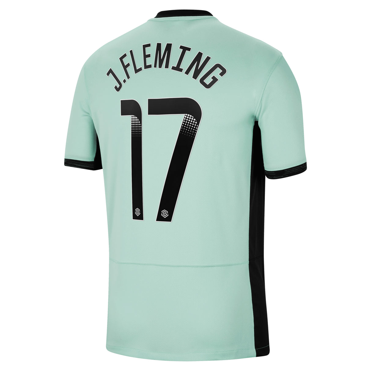 Chelsea WSL Third Stadium Shirt 2023-24 with J.Fleming 17 printing - Kit Captain