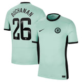 Chelsea WSL Third Stadium Shirt 2023-24 with Buchanan 26 printing - Kit Captain