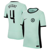 Chelsea WSL Nike Third Stadium Shirt 2023-24 - Kids with Bright 4 printing