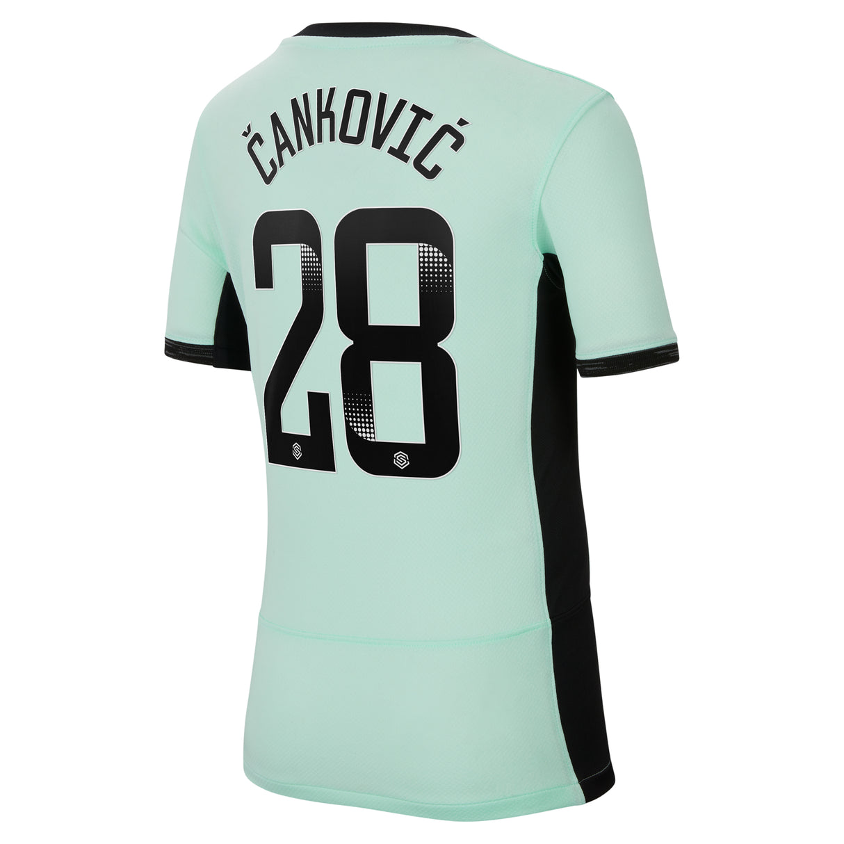 Chelsea WSL Third Stadium Shirt 2023-24 - Kids with Čanković 28 printing - Kit Captain