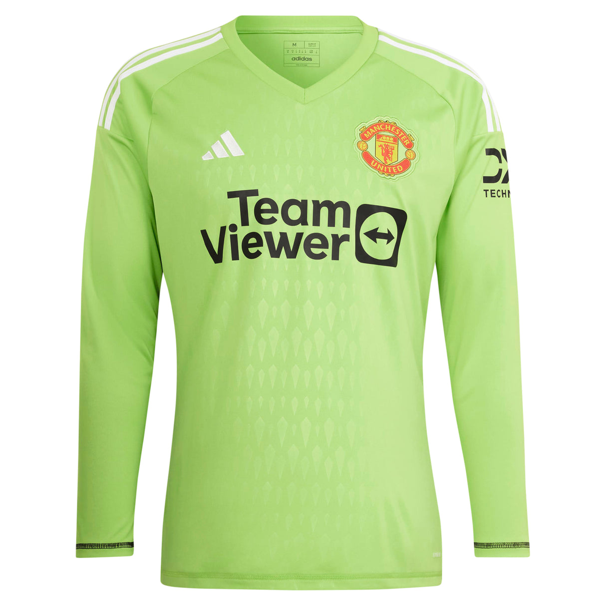 Manchester United EPL adidas Home Goalkeeper Shirt 2023-24 - Long Sleeve with Heaton 22 printing - Kit Captain