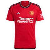 Manchester United EPL adidas Home Shirt 2023-24 with Casemiro 18 printing - Kit Captain