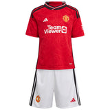 Manchester United EPL adidas Home Minikit 2023-24 with Dalot 20 printing - Kit Captain