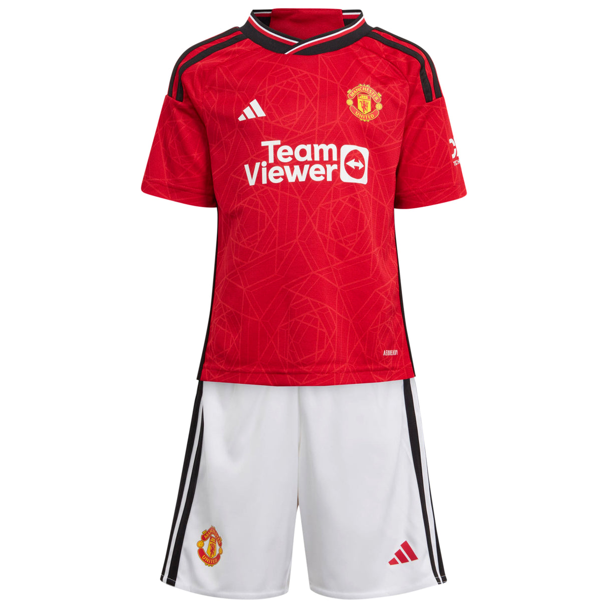 Manchester United EPL adidas Home Minikit 2023-24 with Hannibal 46 printing - Kit Captain