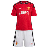 Manchester United EPL Home Mini Kit 2023-24 with Garnacho 17 printing - Kit Captain