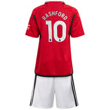 Manchester United EPL adidas Home Minikit 2023-24 with Rashford 10 printing - Kit Captain