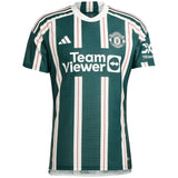 Manchester United EPL adidas Away Authentic Shirt 2023-24 with Martinez 6 printing - Kit Captain