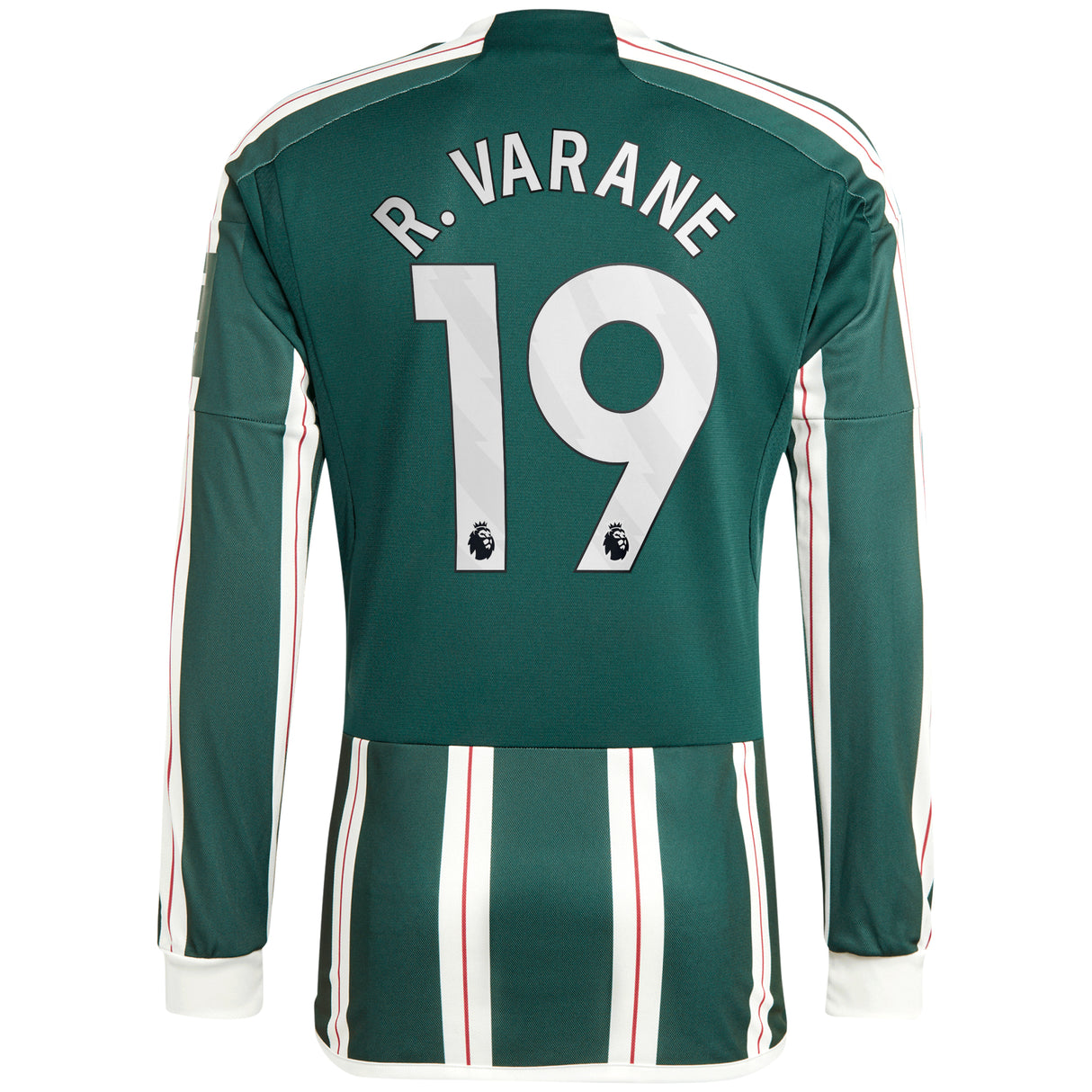 Manchester United EPL adidas Away Shirt 2023-24 - Long Sleeve with R. Varane 19 printing