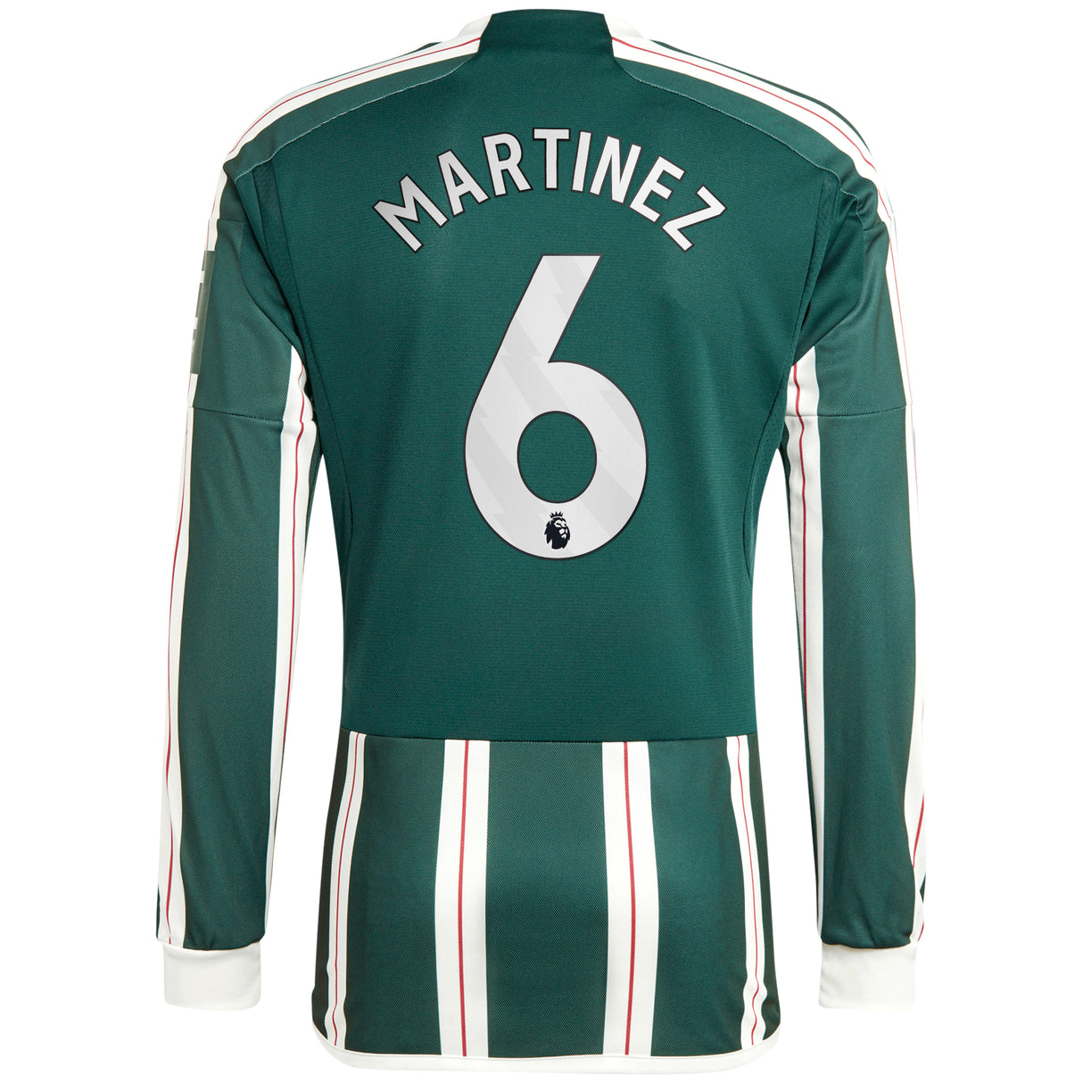 Manchester United EPL adidas Away Shirt 2023-24 - Long Sleeve with Martinez 6 printing