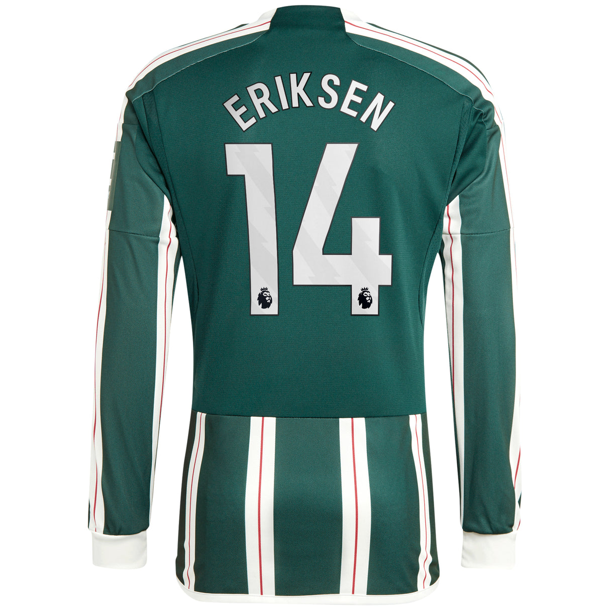 Manchester United EPL adidas Away Shirt 2023-24 - Long Sleeve with Eriksen 14 printing