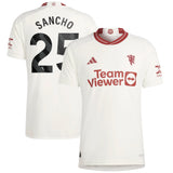 Manchester United EPL adidas Third Authentic Shirt 2023-24 with Sancho 25 printing - Kit Captain