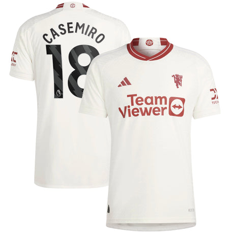 Manchester United EPL adidas Third Authentic Shirt 2023-24 with Casemiro 18 printing - Kit Captain