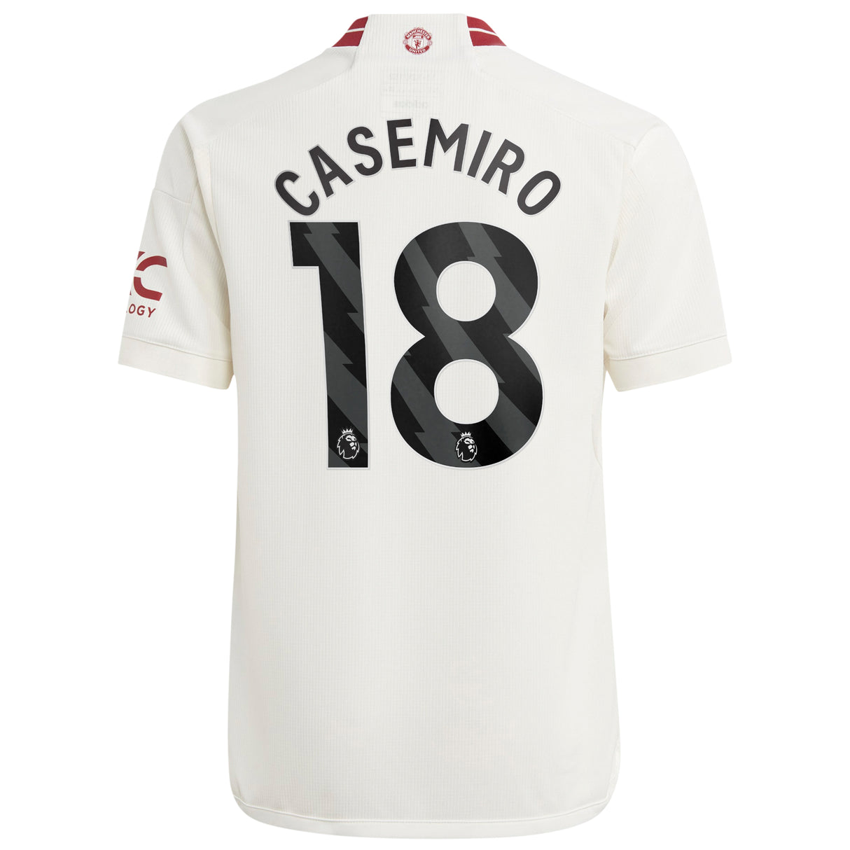 Manchester United EPL adidas Third Shirt 2023-24 - Kids with Casemiro 18 printing - Kit Captain