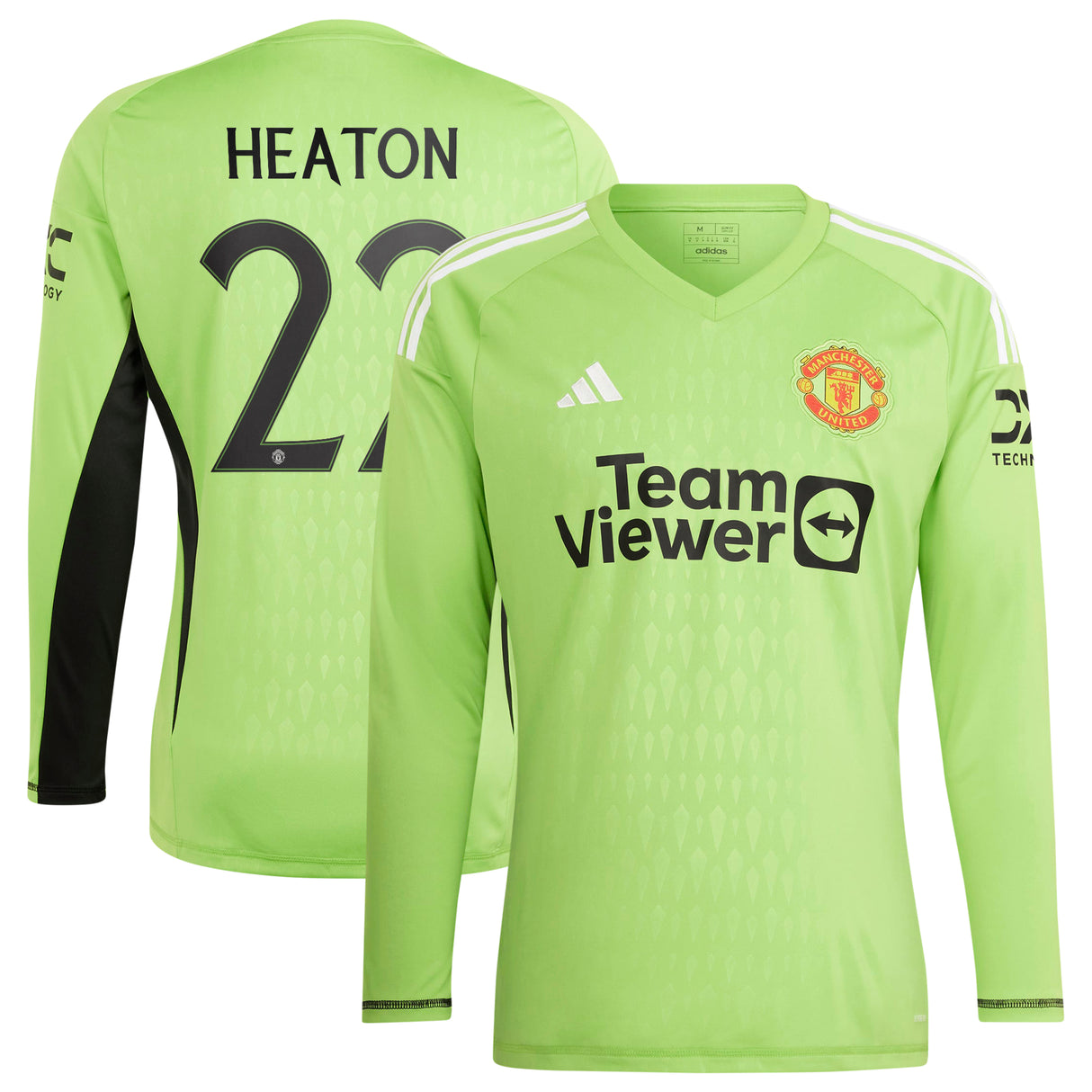 Manchester United Cup Home Goalkeeper Shirt 2023-24 with Heaton 22 printing - Kit Captain