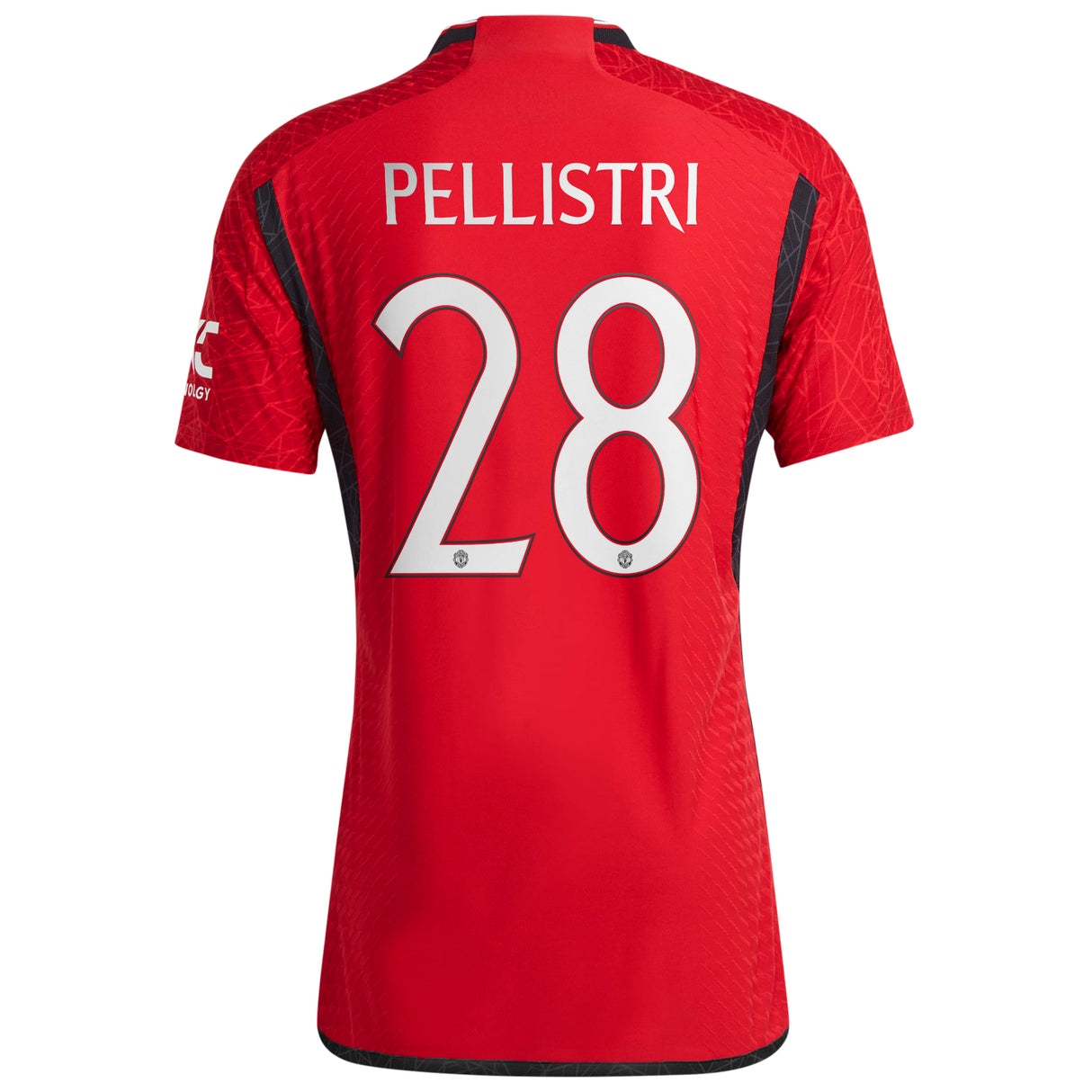 Manchester United Cup Home Authentic Shirt 2023-24 with Pellistri 28 printing - Kit Captain