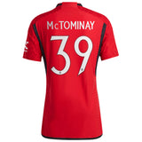 Manchester United Cup Home Authentic Shirt 2023-24 with McTominay 39 printing - Kit Captain