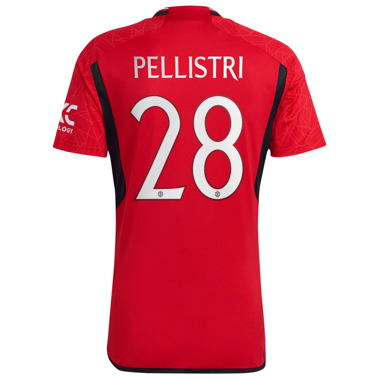 Manchester United Cup Home Shirt 2023-24 with Pellistri 28 printing - Kit Captain