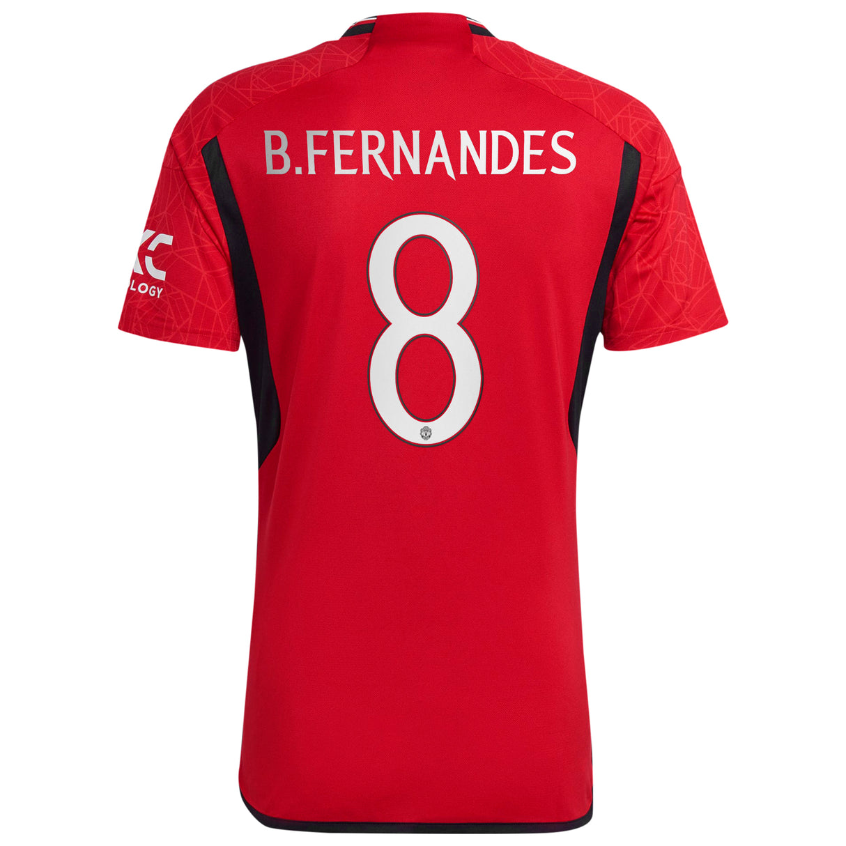 Manchester United Cup Home Shirt 2023-24 with B.Fernandes 8 printing - Kit Captain