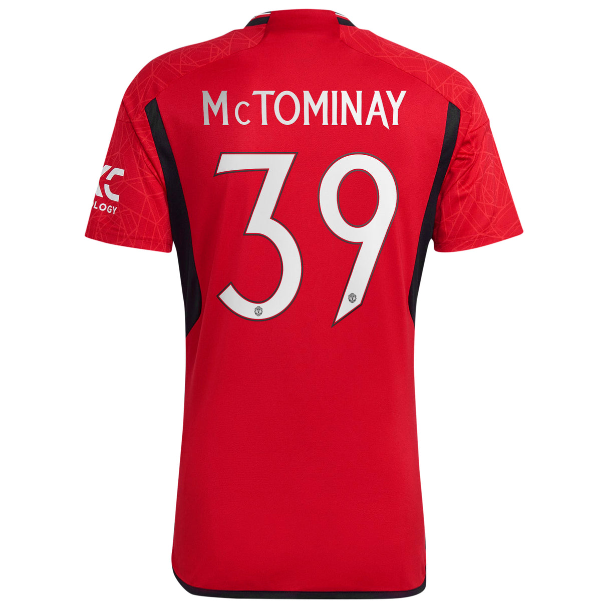 Manchester United Cup Home Shirt 2023-24 with McTominay 39 printing - Kit Captain