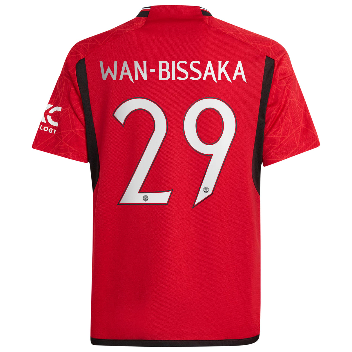 Manchester United Cup Home Shirt 2023-24 - Kids with Wan-Bissaka 29 printing - Kit Captain