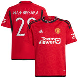 Manchester United Cup Home Shirt 2023-24 - Kids with Wan-Bissaka 29 printing - Kit Captain