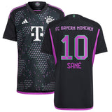 FC Bayern adidas Away Authentic Shirt 2023-24 with Sané 10 printing - Kit Captain