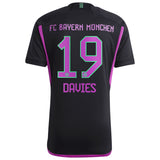 FC Bayern adidas Away Shirt 2023-24 with Davies 19 printing - Kit Captain