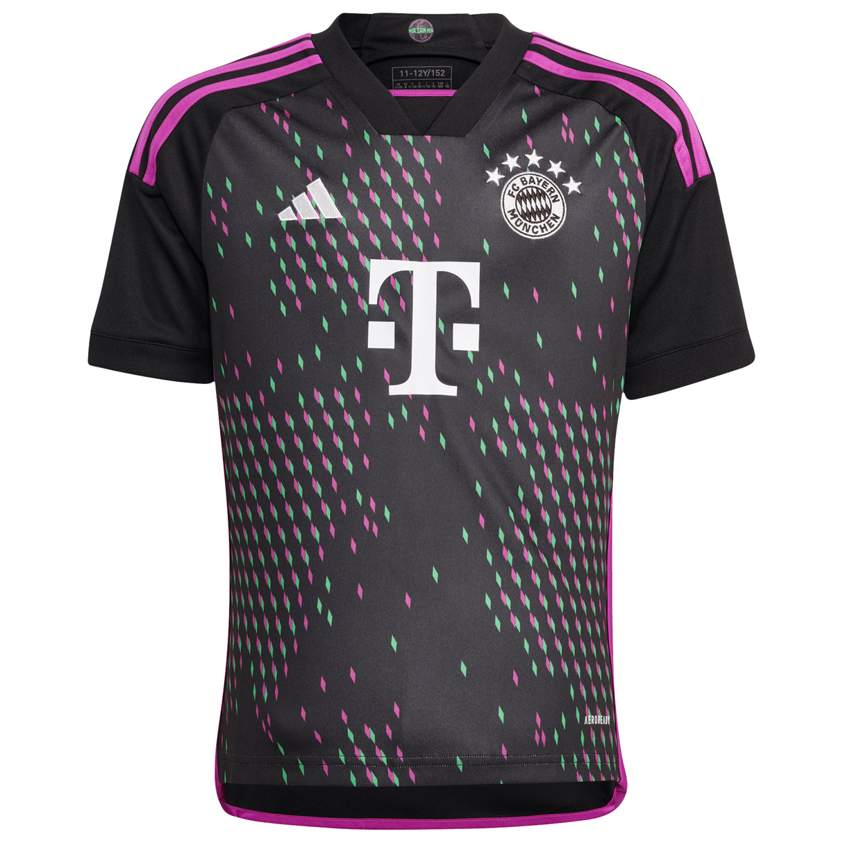 FC Bayern adidas Away Shirt 2023-24 - Kids with Kimmich 6 printing - Kit Captain