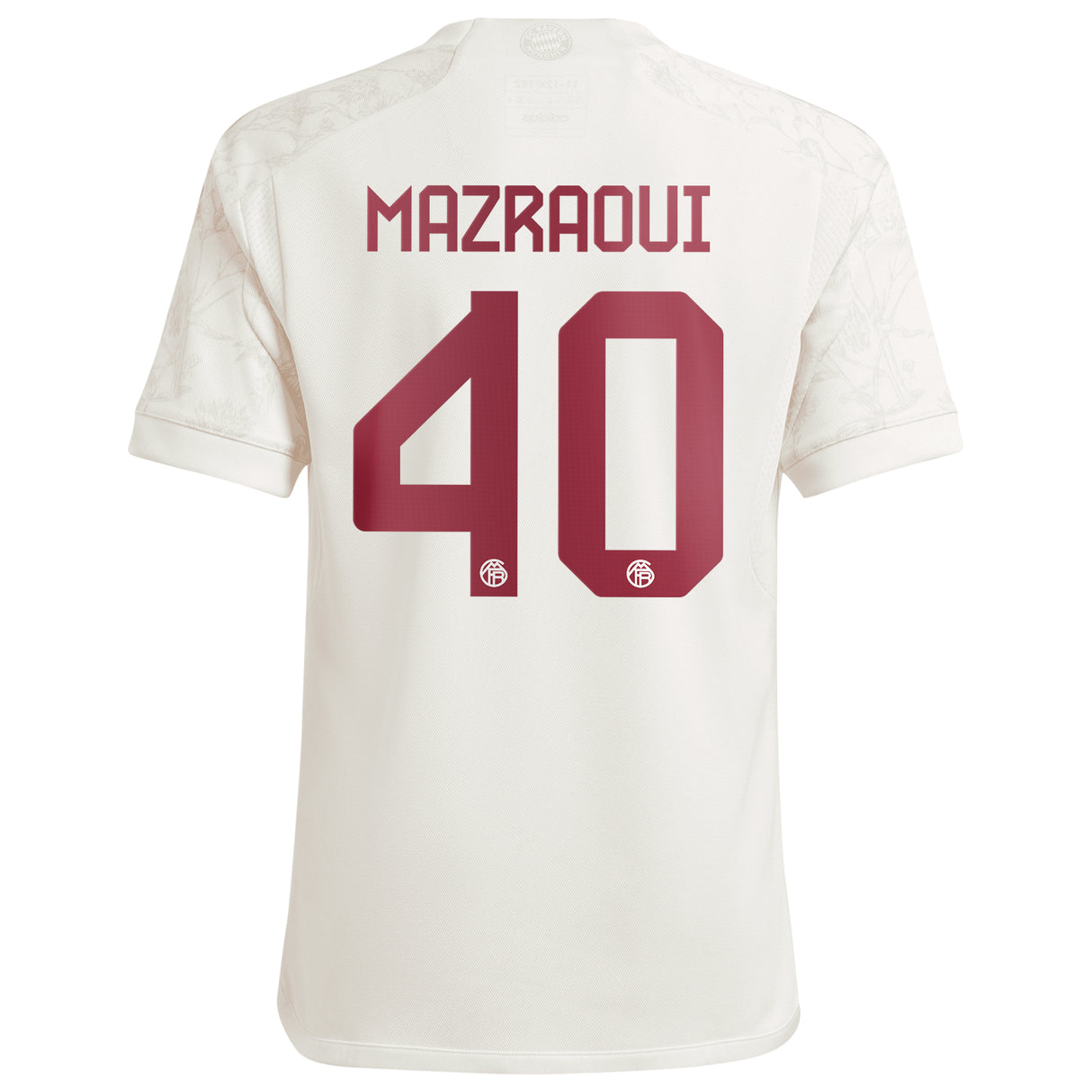 FC Bayern adidas Third Shirt 2023-24 - Kids with Mazraoui 40 printing - Kit Captain