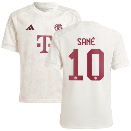 FC Bayern adidas Third Shirt 2023-24 - Kids with Sané 10 printing - Kit Captain