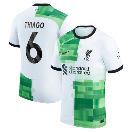 Liverpool Nike Away Stadium Shirt - 2023-24 with Thiago 6 printing - Kit Captain